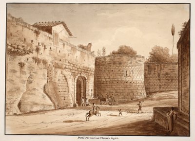 The Porta Turrionis, or Cavalleggeri, 1833 by Agostino Tofanelli
